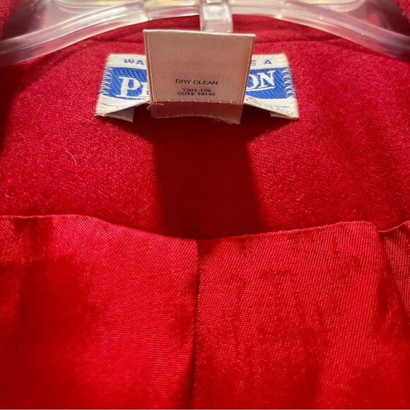Pendleton Vintage 100% Virgin Wool Blazer Suit Jacket Made in USA Red Womens 8 - Picture 16 of 16